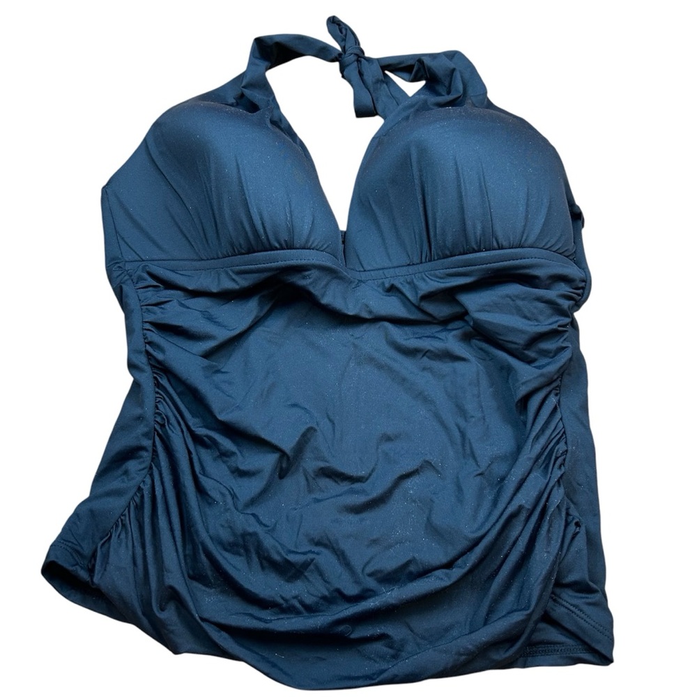 La Blanca Black Tankini Top Wireless NWT - Size 14